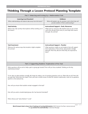 Lesson Reflection Form