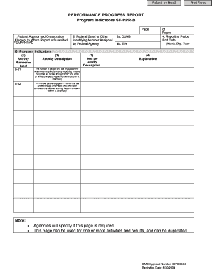Federal Program Indicators Report
