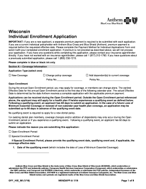 Special Enrollment Period Application