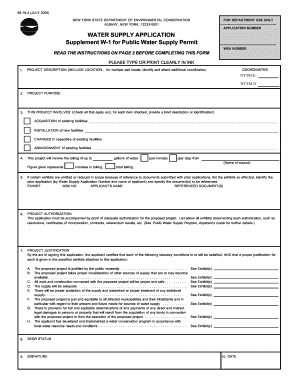 New York State Water Withdrawal Registration Form