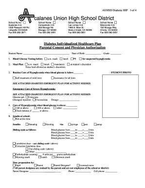 Diabetes Individualized Healthcare Plan