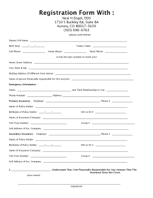 Patient Registration Form