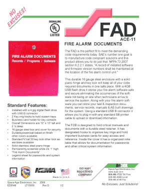 Fire Alarm Documents Box