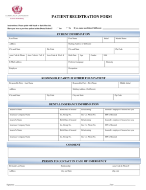Patient Registration Form