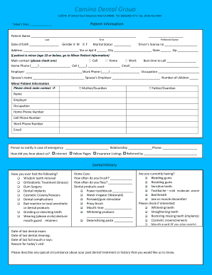 Patient Information Form
