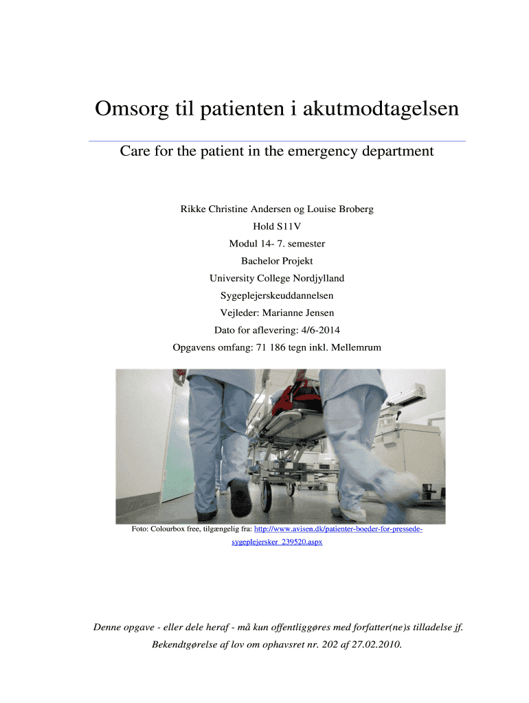 Omsorg til patienten i akutmodtagelsen - ucvidendk Preview on Page 1