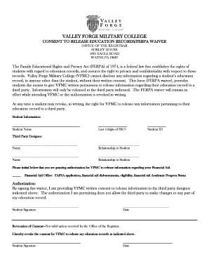 FERPA Waiver Form