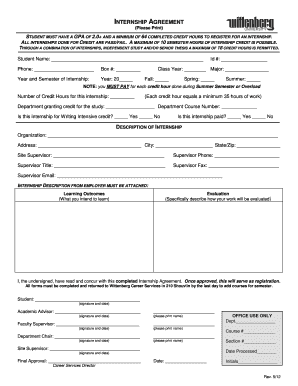 Internship Agreement
