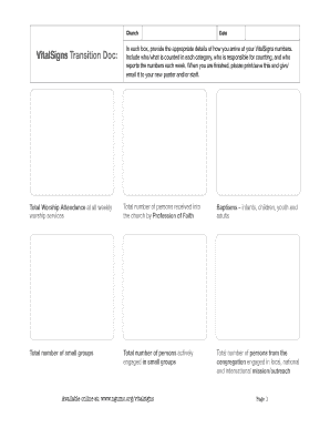 VitalSigns Transition Document