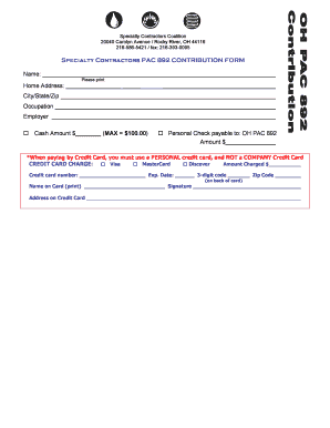 Specialty Contractors PAC 892 Contribution Form
