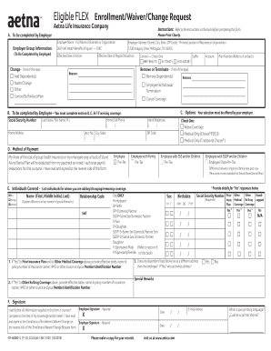 Aetna Health Benefits Enrollment Form