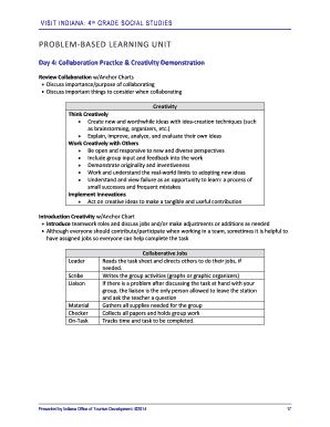 VISIT INDIANA 4 t h GRADE SOCIAL STUDIES