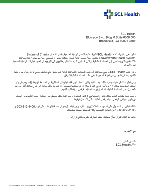 SCL Health Financial Assistance Application