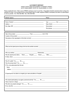Accident Report Form