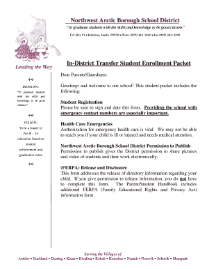 Alaska Student Enrollment Packet