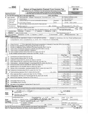 Form 990 2014