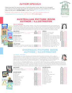 Children's Book Order Form