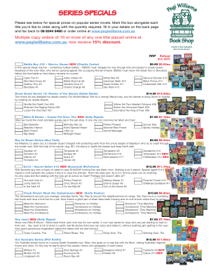 Children's Book Order Form