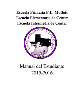 Manual del Estudiante 2015-2016