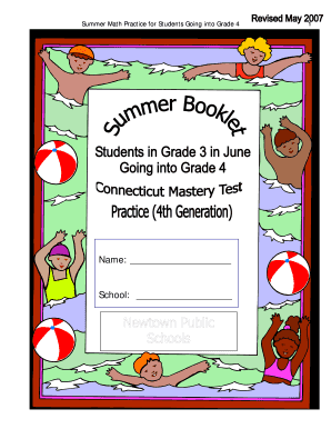 Summer Math Practice for Grade 4
