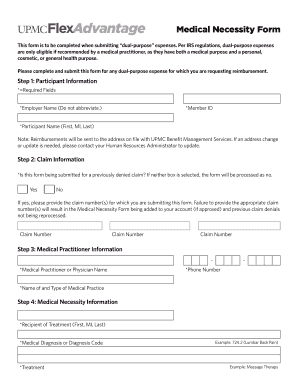Medical Necessity Form