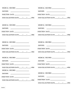 Medical Record Injection Form