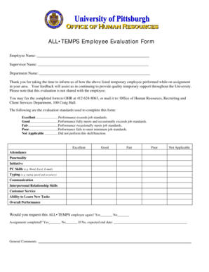 Employee Evaluation Form