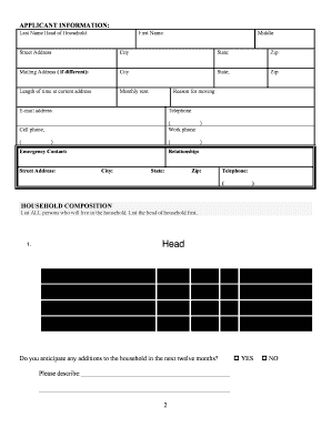 Senior Housing Application