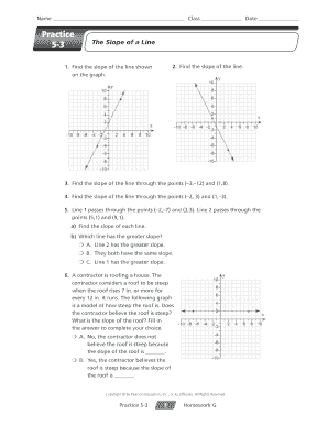 Math Homework: Slope of a Line