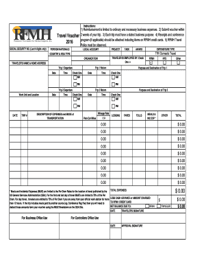 Travel Voucher Form