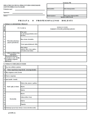 P R I J A V A O P R O F E S I O N A L N O J B O L E S T I