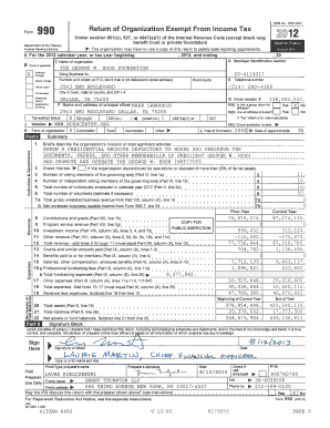 Form 990 2012