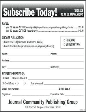 Subscription Form