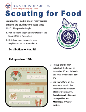 Scouting for Food Report Form