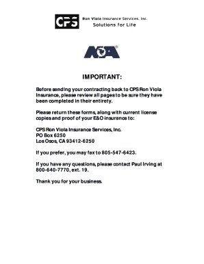 North American Insurance Agent Application