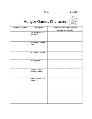 Hunger Games Reading Assignment