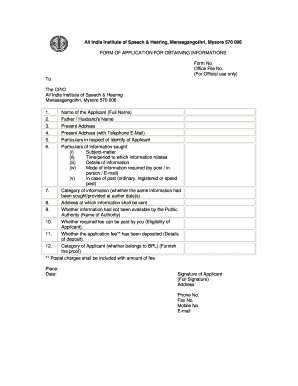 Application for Obtaining Information
