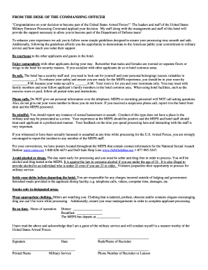 US Military Entrance Processing Command Guidelines