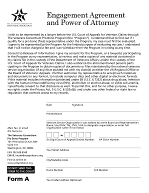 Veterans Consortium Pro Bono Program Forms