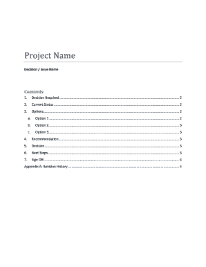 Track and field score sheets excel - Decision Document Example and Template Project Management