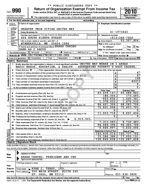 IRS Form 990 2010