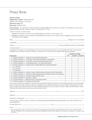 Netcare Proxy Form