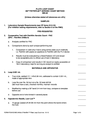 Petrifilm Aerobic Count Method