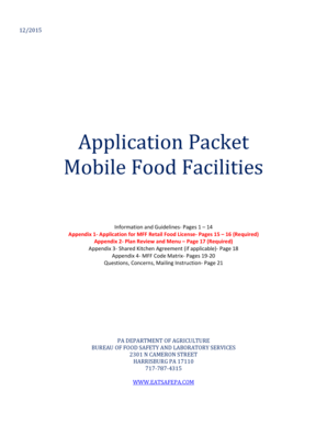 Application Packet Mobile Food Facilities - agriculturepagov