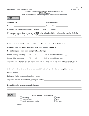 Student Support Team Referral Form
