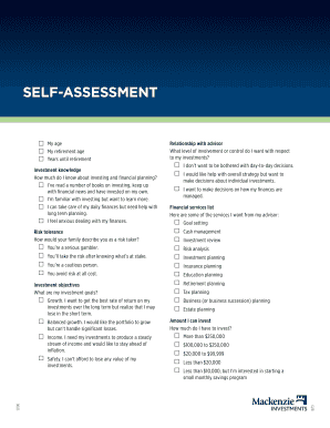 Investment Planning Questionnaire