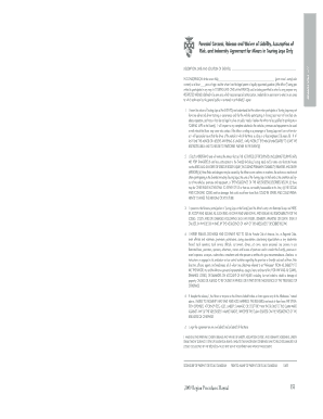 Waiver and Release of Liability for Minors