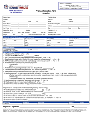Amevive Prior Authorization Form