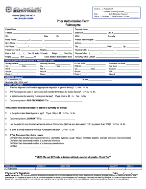 Pulmozyme Prior Authorization Form