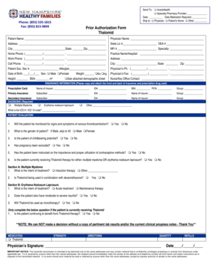 Thalomid Prior Authorization Form
